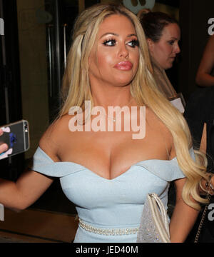 Bianca Gascoigne attends the Jog on for Cancer Event, Kensington Roof
