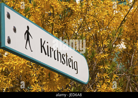 Sign in Murnau, Upper Bavaria, Bavaria, Germany, Stock Photo