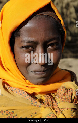 Woman, young, Muslimin, portrait, Ogaden, Ethiopia, Stock Photo