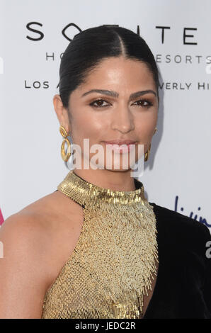 Beverly Hills, Ca. 23rd June, 2017. Camila Alves at the Bella Summer Issue Party at the Sofitel Hotel in Beverly Hills, California on June 23, 2017. Credit: David Edwards/Media Punch/Alamy Live News Stock Photo