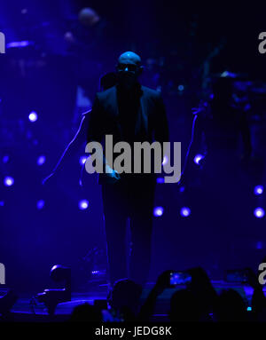 MIAMI, FL - JUNE 23: Pitbull performs live onstage at AmericanAirlines Arena on June 23, 2017 in Miami, Florida. Credit: MPI10 / MediaPunch Stock Photo