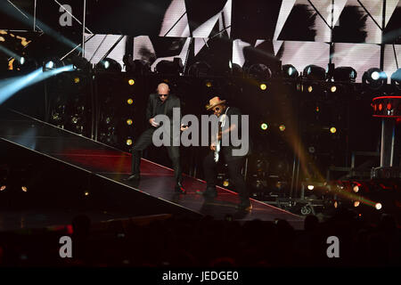 MIAMI, FL - JUNE 23: Pitbull performs live onstage at AmericanAirlines Arena on June 23, 2017 in Miami, Florida. Credit: MPI10 / MediaPunch Stock Photo