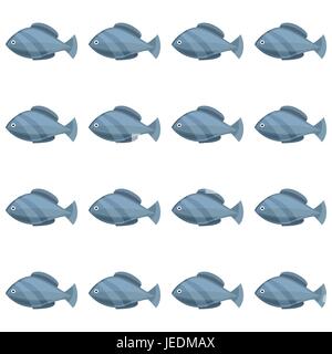 Seamless vintage fish drawings pattern, vector illustration. Engraving style sea life background. Retro element for your design. Stock Vector