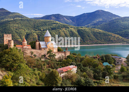 Ananuri Church and Monastery in Georgia. Stock Photo