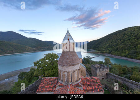 Ananuri Church and Monastery in Georgia. Stock Photo