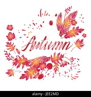 Fall art background Stock Vector