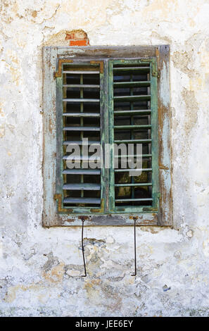 Windows, facade, old, expire, medium close-up, detail, Stock Photo