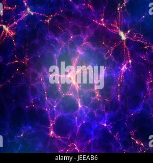 An impression of the large-scale structure of the universe, showing ...