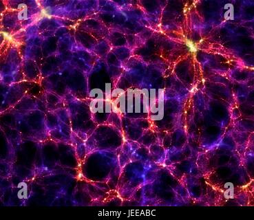 An impression of the large-scale structure of the universe, showing ...