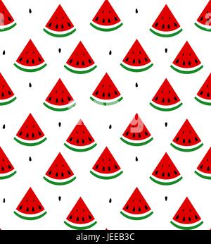 Watermelon seamless pattern background icon. Business flat vector ...