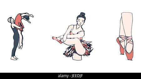 Vector icon set of ballet dancers Stock Vector Image & Art - Alamy