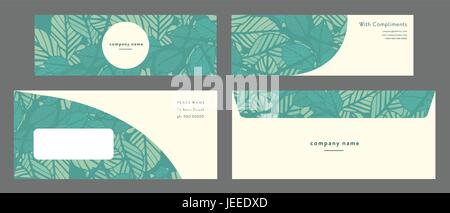 Vector set of business cards Stock Vector