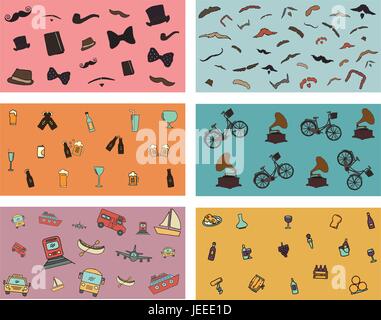 Vector set of various vacations icon Stock Vector