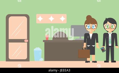 Vector icons of businesspeople Stock Vector