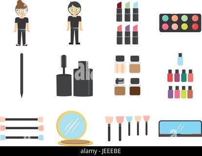 Vector set of essentials of photo studio Stock Vector