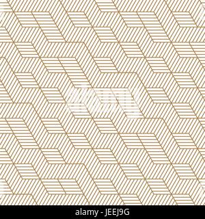 White and gold background. Tile design pattern vector and illustration. Stock Vector