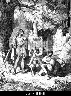 Liutprand, King of the Lombards from 712 to 744, at Saint Peter's tomb