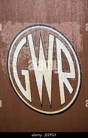 GWR railway carriage typefaces, England, UK Stock Photo