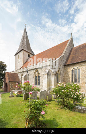 Holy Trinity Church in The attractive coastal village of Bosham, West Sussex, England, UK Stock Photo