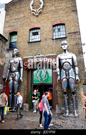 Cyberdog A Futuristic Fashion Club Ware Clothing Store Stables Market, Camden Town, London UK Stock Photo