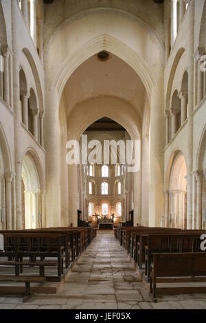 Cerisy Abbey (Abbaye de Cerisy), Cerisy-la-Forêt, Manche, Normandy Stock Photo