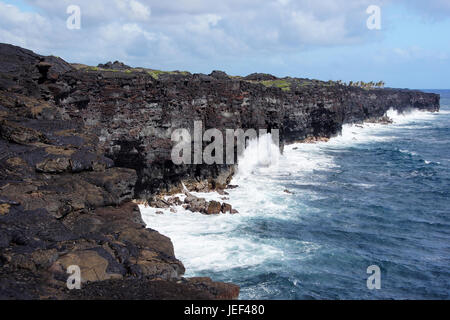 Lava scenery on Hawaii, the USA, Lava-Landschaft auf Hawaii, USA Stock Photo
