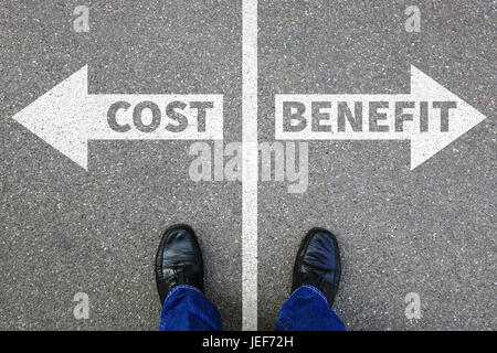 Cost benefit loss profit finances financial success company business concept successful Stock Photo