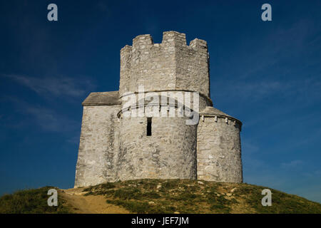 The church Saint Nicolas in Nin on the island Vir in Croatia., Die Kirche St. Nicolas in Nin auf der Insel Vir in Kroatien. Stock Photo