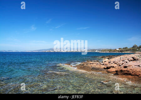 Attika is a peninsula or a historical scenery in medium Greek's country with the principal place Athens. Today in her lies the Greek region of Attika. Stock Photo