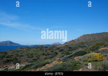 Attika is a peninsula or a historical scenery in medium Greek's country with the principal place Athens. Today in her lies the Greek region of Attika. Stock Photo