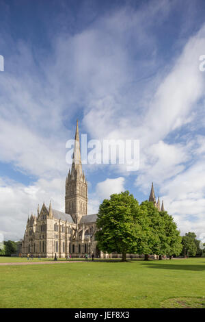 Salisbury Cathedral, Wiltshire, England, UK Stock Photo