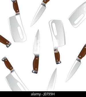 Background from knifes Stock Vector