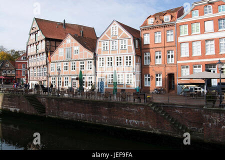 The Hanseatic town Stade is the capital town of the administrative district of the same name in Lower Saxony., Die Hansestadt Stade ist die Kreisstadt Stock Photo