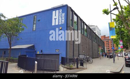 London, UK. 24th June, 2017. Hampstead Theatre viewed from the street The two auditoria seat 325 and 100. Credit: Wendy Booth/Alamy Stock Photo