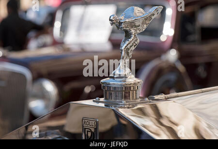 Vintage car in show, MUMBAI Stock Photo