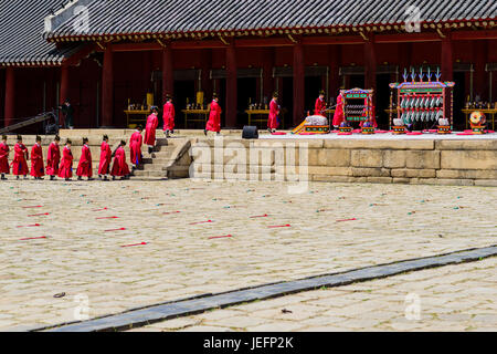 Jongmyo Daeje Ceremony Stock Photo