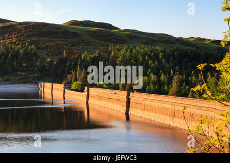 Haweswater reservoir and dam lie in the English Lake District National Park.  The reservoir supplies water to the city of Manchester. Stock Photo