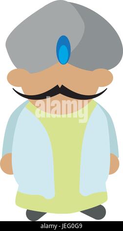 Indian ethic man cartoon Stock Vector