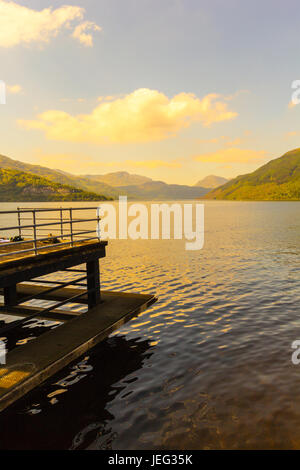 Loch Lomond at rowardennan, Summer in Scotland, UK Stock Photo