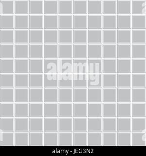 gray square tile texture of wall and floor, tile interior of bathroom, pool, kitchen, vector Stock Vector