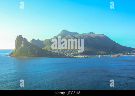 Sentinel peak in Hout Bay Stock Photo