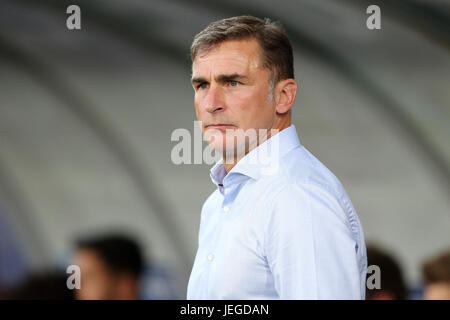 Cracow, Poland. 21st June, 2017. German coach Stefan Kuntz before the men's U21 European Championship group stage match between Italy and Germany taking place in Cracow, Poland, 21 June 2017. Photo: Jan Woitas/dpa-Zentralbild/dpa/Alamy Live News