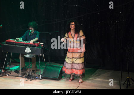 The singer Gal Costa performs the recording of the DVD 'Estratosférica' at Casa Natura Musical, west side of São Paulo, on Friday, June 23. (PHOTO: CIÇA NEDER/BRAZIL PHOTO PRESS) Stock Photo