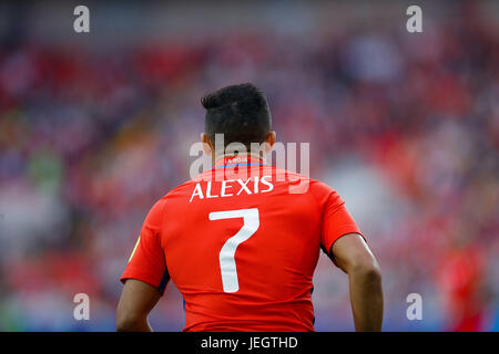 Moscow, Russia. 25th Jun, 2017. SANCHEZ Alexis of Chile during Chile-Australia match valid for the third round of the Confederations Cup 2017 on Sunday (25th), held at the Spartak Stadium (Otkrytie Arena) in Moscow, Russia. Credit: Foto Arena LTDA/Alamy Live News Stock Photo