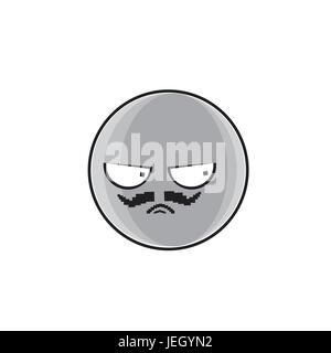 Angry Cartoon Face Expression People Emoticon Emoji Stock Vector