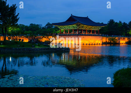 Anapji Pound, Gyengju Stock Photo