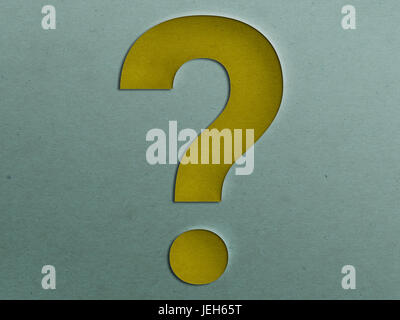 Question mark on the paper Stock Photo - Alamy