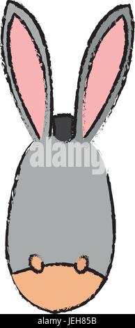 cute donkey cute cartoon manger image Stock Vector