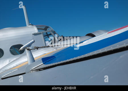 Avro Anson T21 built in 1950 for the RAF as WD413 now flies as G-VROE Stock Photo