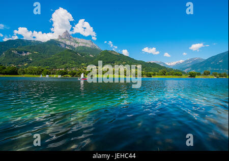 Lac de Passy near Chamonix Mont Blanc, France Stock Photo